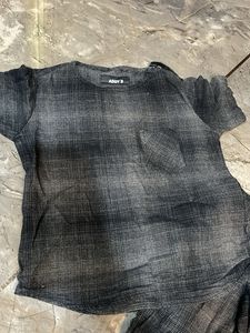 Kids Plaid Outfit co-ord set