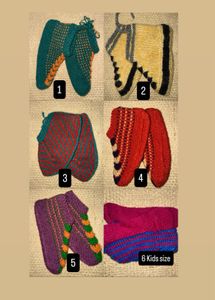 Hand Knitted Wollen Ankle Socks