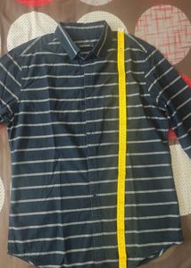 Highlander Blue &amp; White Check Cotton Shirt