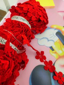 Red Flower Lace