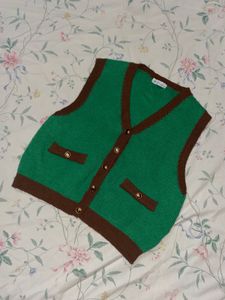 V neck Cardigan Sweater