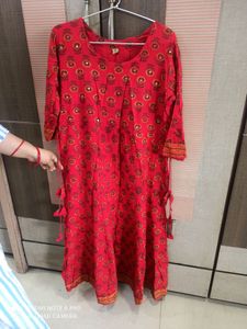Georgeous Red Anarkali