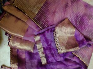 unique saree with blouse just wear an look gorgeou