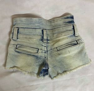 Acid Wash Denim Shorts 2 year old baby girl