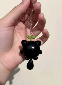 Cute Black Kitty Keychain 🖤