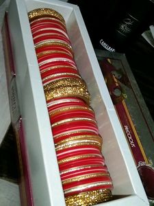 Bridal Red Beautiful Chuda (Size 2'6)