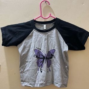 Gray &amp; Black T-Shirt
