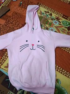 Cute Pink Bunny Hoodie