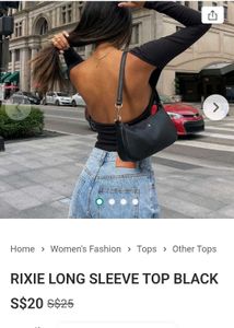 Backless Black Chic Top