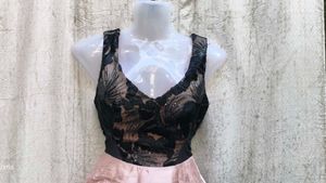 I. Lace &amp; Satin Party Dress
