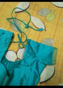 Sea Green Stitched Blouse