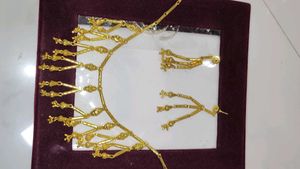 Gold-Tone Necklace & Earring Set
