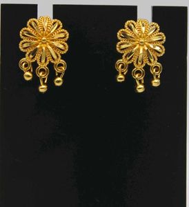 Gold Paisley Earrings