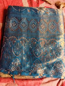 Teal Embellished Blouse