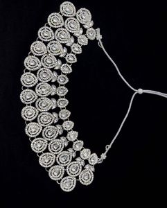 Diamond Statement Necklace &amp; Earrings