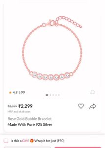 Giva Rose Gold Bubble Bracelet