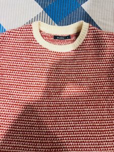 Striped Knit Pullover Sweater