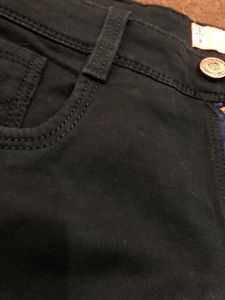 SUPERDRY ORIGINAL DENIM BLACK JEANS 30 Size