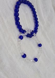 Aesthetic Blue Beads Bracelet 💙🦋✨ [ Pack Of 2 ]