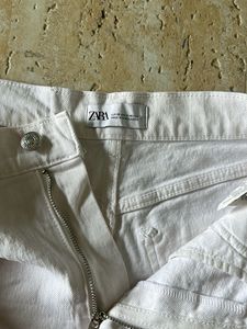 Denim White Shorts