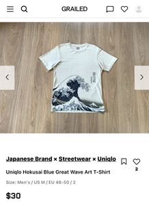 Uniqlo Hokusai Wave Art Tee