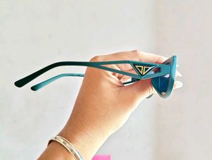 Teal Retro Sunglasses