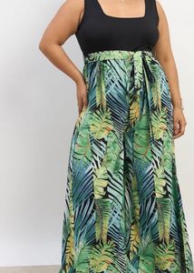 Tropical Print Jumpsuit