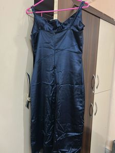 Blue Slit Dress