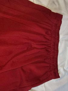 Maroon Off Shoulder Co Od Set