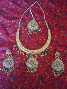 Multi Colour Necklace Set With Tikka 👍👌