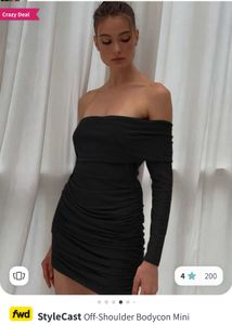 StyleCast Off-Shoulder Bodycon Mini Dress