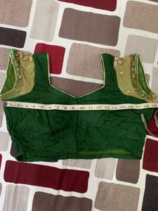 Green Embellished Saree