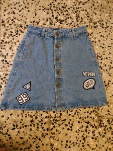 Denim Mini Skirt