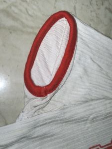 Crop Top White And Red.