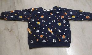 Cute Space Print Sweatshirt