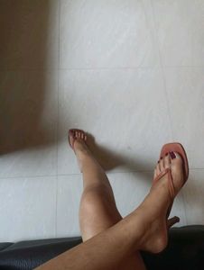 Stylish Heel Thong Sandals