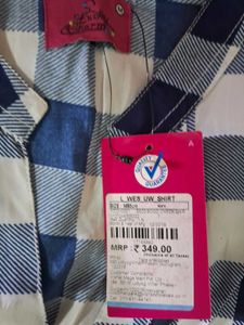 Checkered Button-Down Top