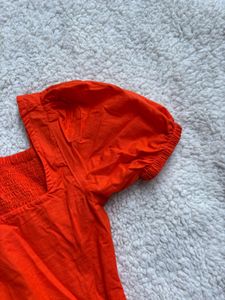 Chic coral Mini Dress