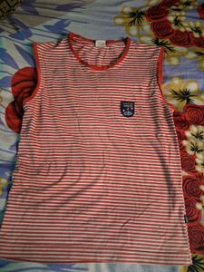 Red &amp; White Striped Sleeveless Tank – Day Care