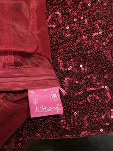 Red Sequin Party Dress