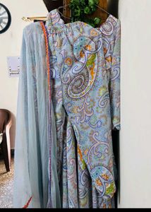 Flared Designer Suit set  Frock Anarkali Punjabi