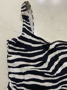 Zebra Print One Piece Swimsuit