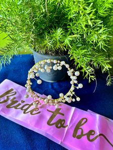 Shine like queen bride crown and tag.🎉