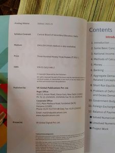 MACROECONOMICS AND INDIAN ECONOMIC DEVELOPMENT BOOKS class 12