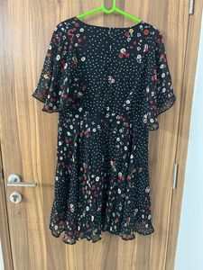 Black Dress With Float Sleeves