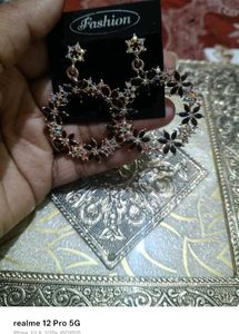 Floral Hoop Earrings