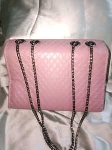 Pink Quilted Handbag