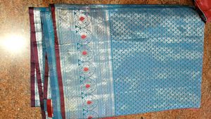 Half Pattu Saree...with Stiched Blouse