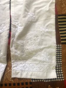 White Chikankari Pants