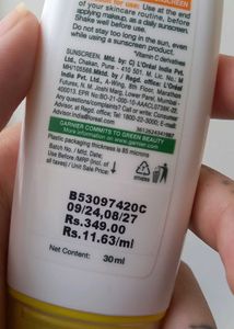 Garnier Invisible Sunscreen